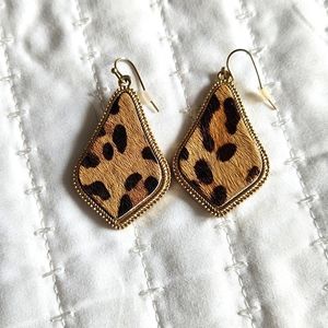 Cow hair earrings